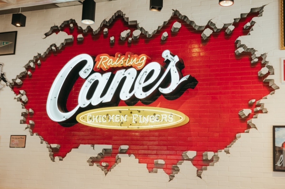 Raising Cane's sign