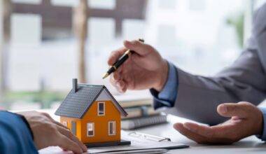 real estate agent and a client