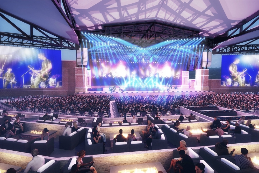 rendering of a live music venue