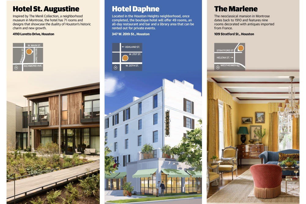 Three boutique hotels opened across Houston in 2025. (Courtesy Bunkhouse Hotels, Julie Soefer)