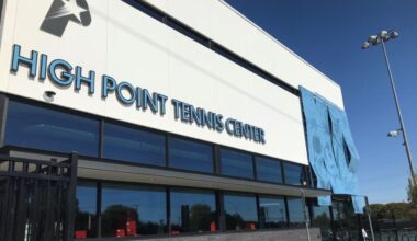 The exterior of High Point Tennis Center in Plano