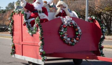 Santa in a parade
