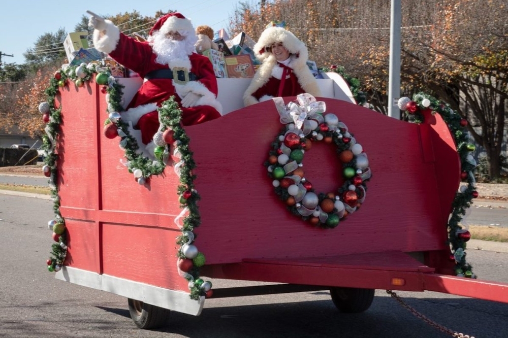 Santa in a parade