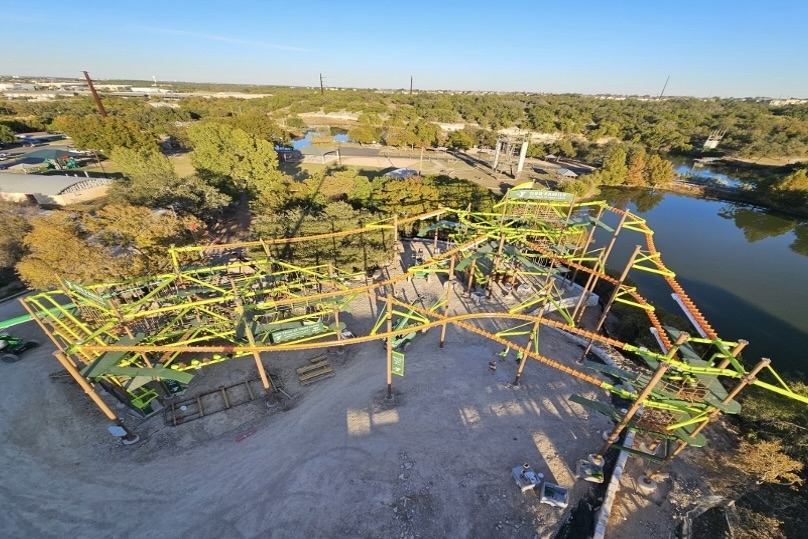 The Orr Family RCI Adventure course is one of two projects under construction at the Twin Lakes Family YMCA in Cedar Park, along with the Avery Family Pavilion. (Courtesy YMCA of Central Texas)