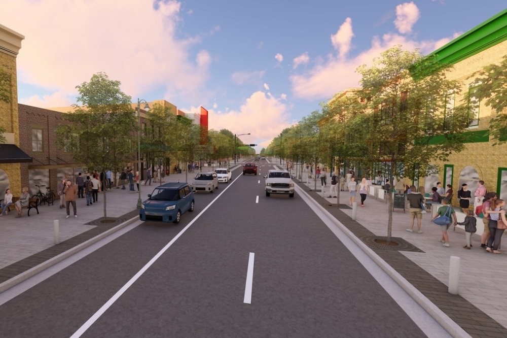 rendering of street