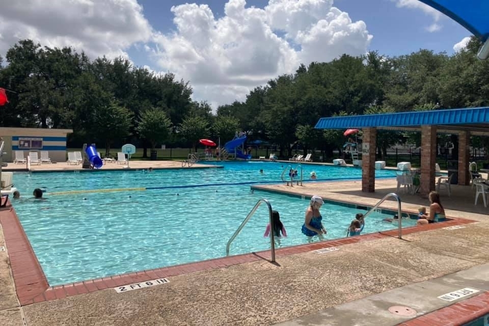 The city demolished the former Clark Henry Pool, located at 7804 Equador Street, Jersey Village, earlier this year to replace it with an updated facility. (Courtesy Jersey Village)