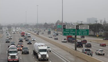 Construction is set to begin to convert US 75’s existing high-occupancy vehicle lanes to peak-hour technology lanes between I-635 in Dallas County and SH 121 in Collin County. (Colby Farr/Community Impact)