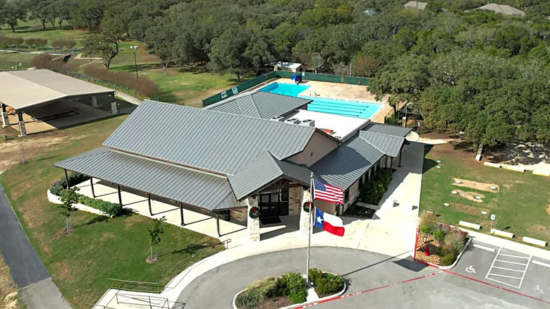 Timberwood Park arial view