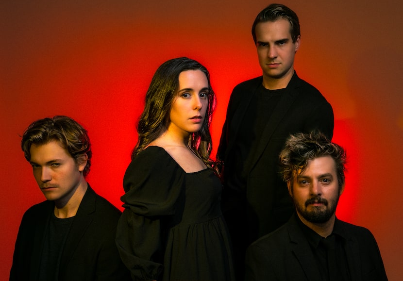 From left, Benjamin Stegmair, Kristen Lazarchick, Carson Wright and Drew Wall portray the...