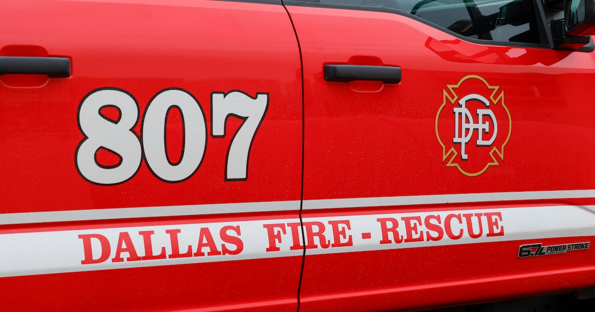 2 people, 1 dog rescued by Dallas firefighters during fire in west Oak Cliff