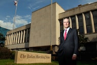 Robert W. Decherd stands in front of The Dallas Morning News on July 25, 2013. In a recap of...