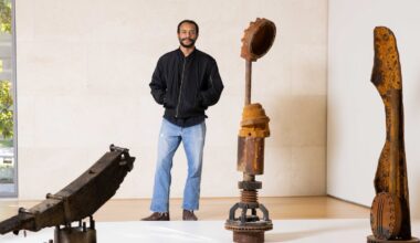 This North Texas native’s scrap metal sculptures are at the Nasher