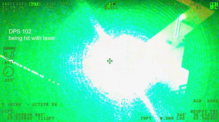 DPS helicopter hit by laser during Harris County manhunt; suspect arrested