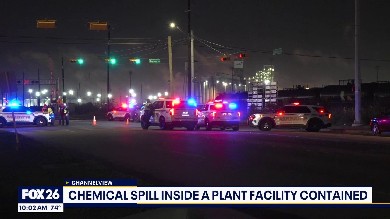 Sulfuric acid chemical spill at Channelview facility