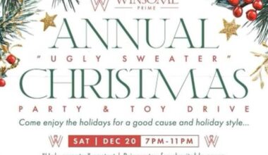 Winsome Prime hosts Annual Holiday Ugly Sweater Party & Community Toy Drive | Food Drink