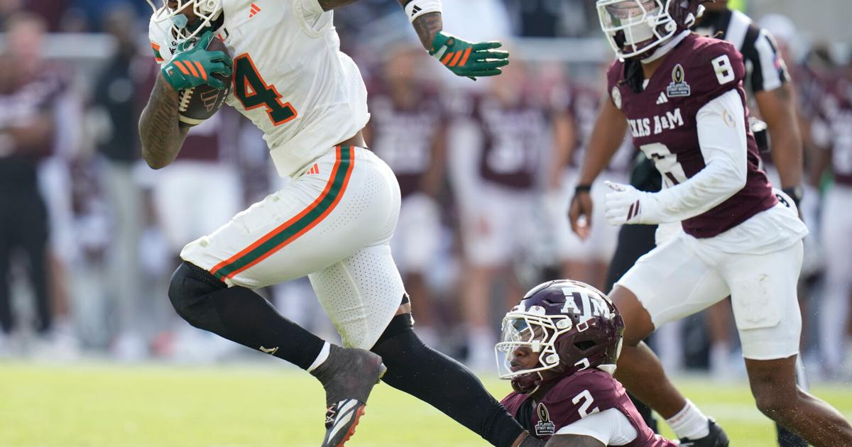 Malachi Toney's heroics lift Miami over Texas A&M in College Football Playoff | Football