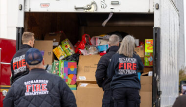 Fire Department Donates Toys, Food to Network of Community Ministries