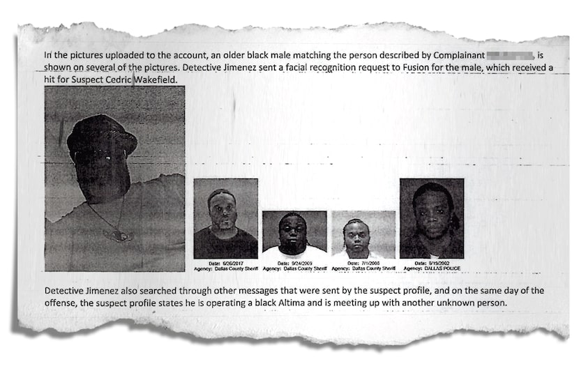 A Dallas police detective’s arrest-warrant affidavit describes requesting the Dallas Police...