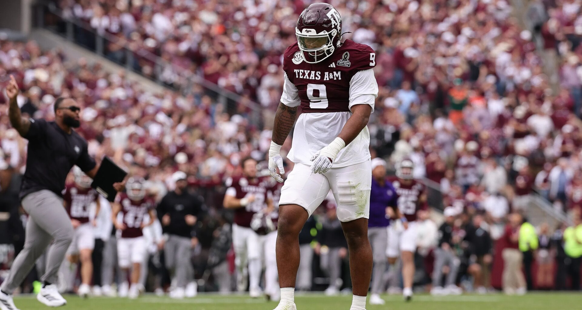 Texas A&M's two first round prospects had off days in the CFP loss