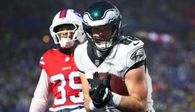 Dallas Goedert sets a new Eagles' record for receiving touchdowns