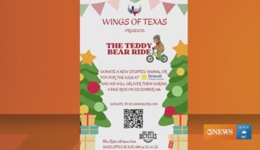 'The Teddy Bear Ride' to bring holiday joy to Driscoll Children's Hospital