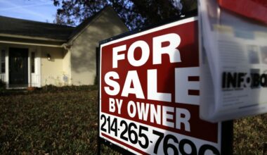 In this Dec. 16, 2014 file photo, a for sale by owner sign sits in front of a home in Richardson, Texas. (AP Photo/LM Otero)
