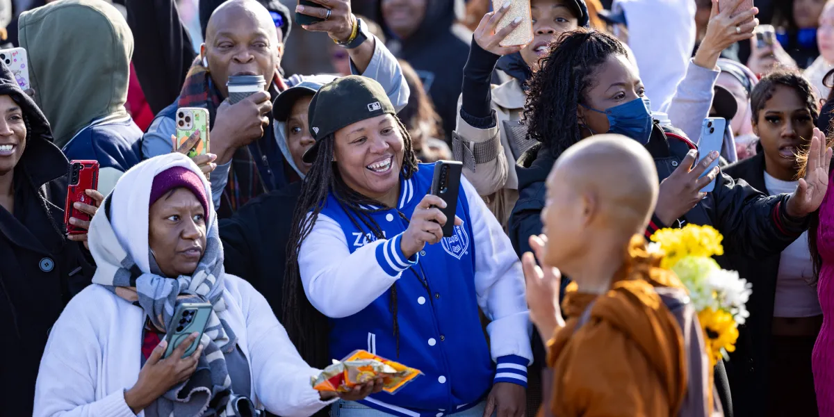 Buddhist monks peace-walking from Texas to DC persist even after being run over on highway outside Houston