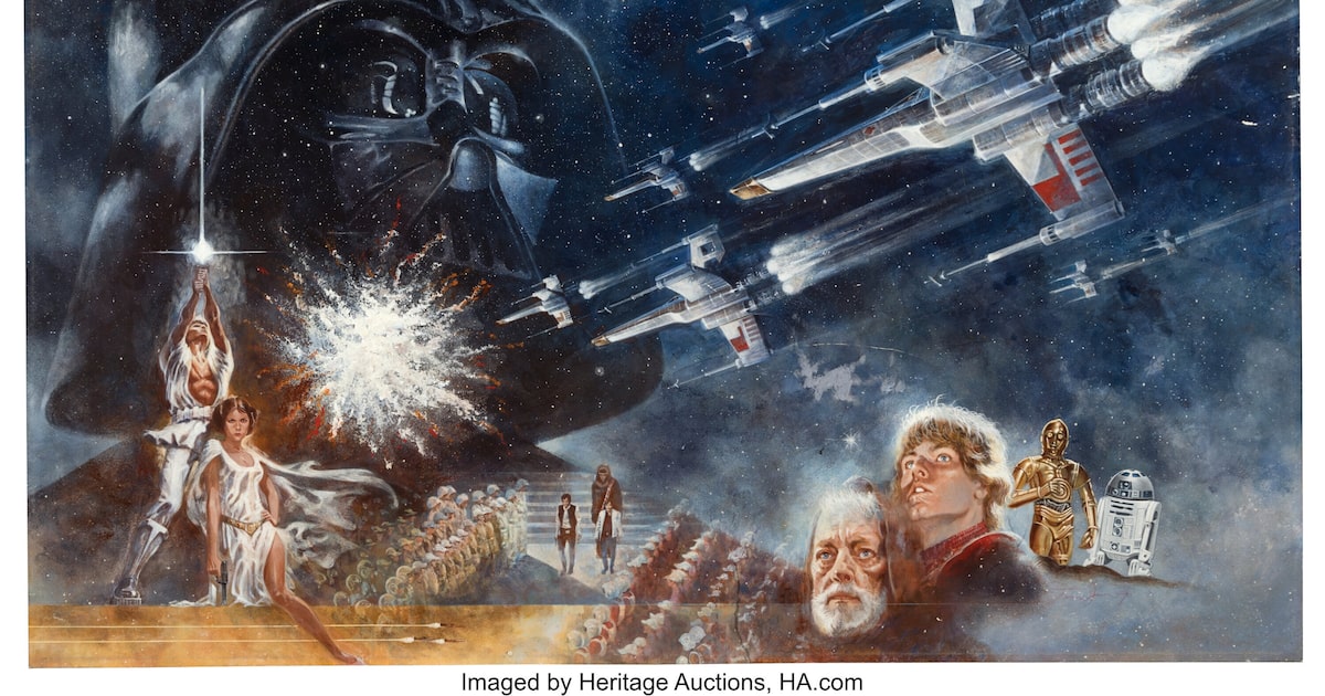 Painting that introduced ‘Star Wars’ to the world fetches millions at Dallas auction
