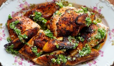 Roasted half chicken at Atelie