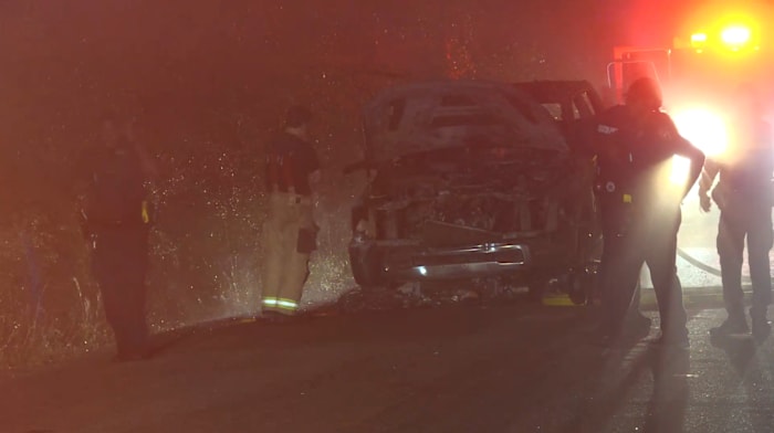 Body found in car fire in southwest Harris County, authorities investigating