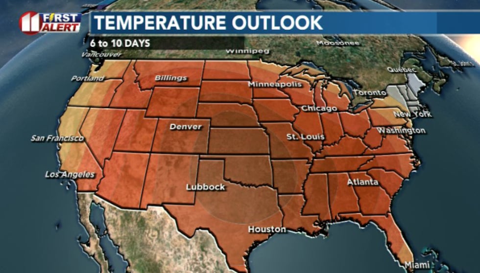 Above average temperatures on tap for the area