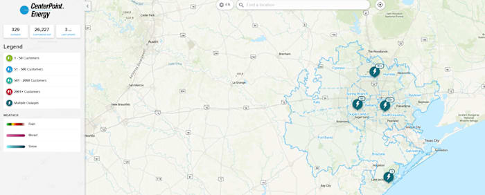 Cold front brings windy, chilly weather and spotty power outages to Houston area