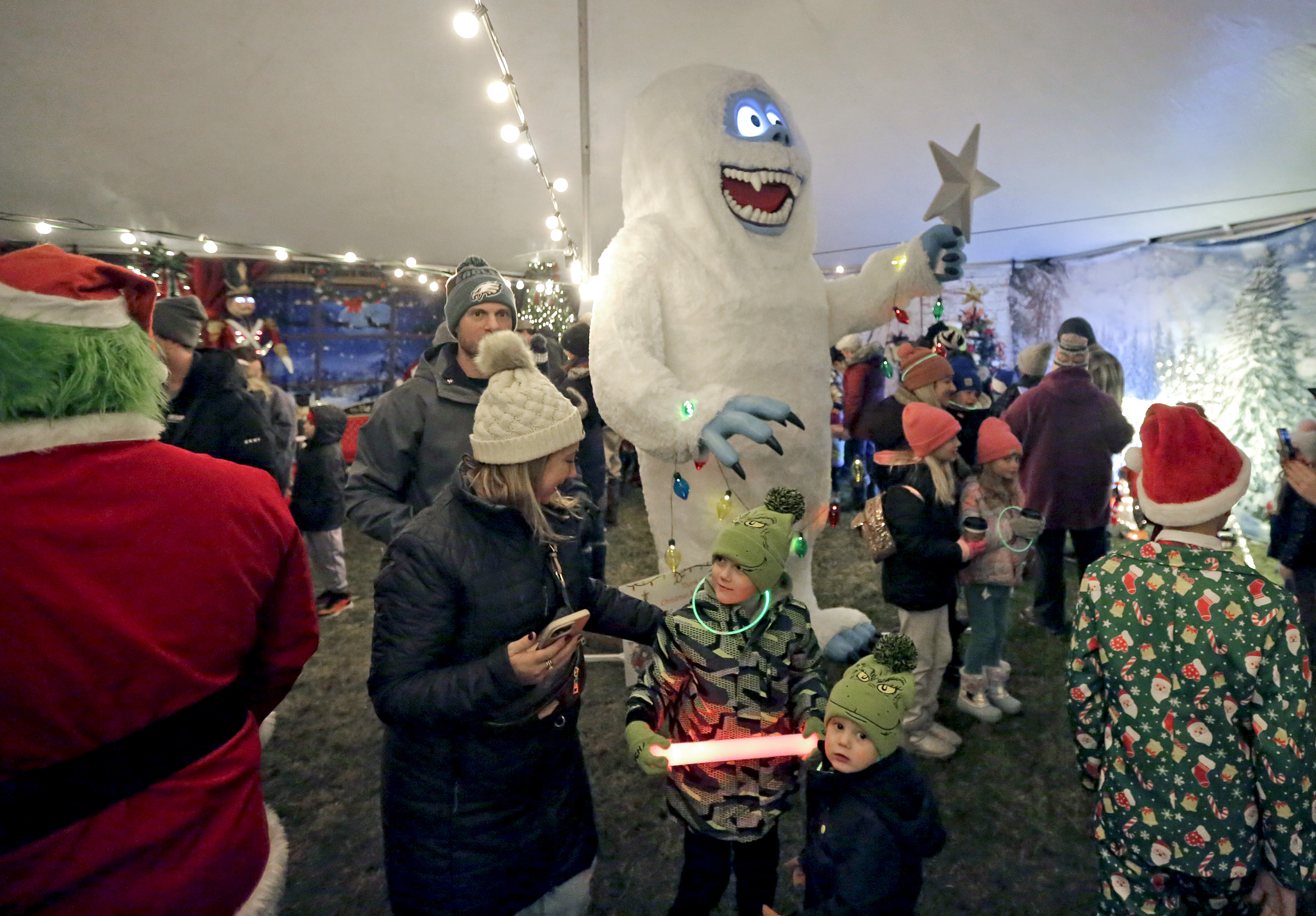 Children of all ages visit Bumble, the Abominable Snowmonster of...