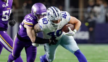 Cowboys FB Hunter Luepke ruled out with concussion vs. Vikings