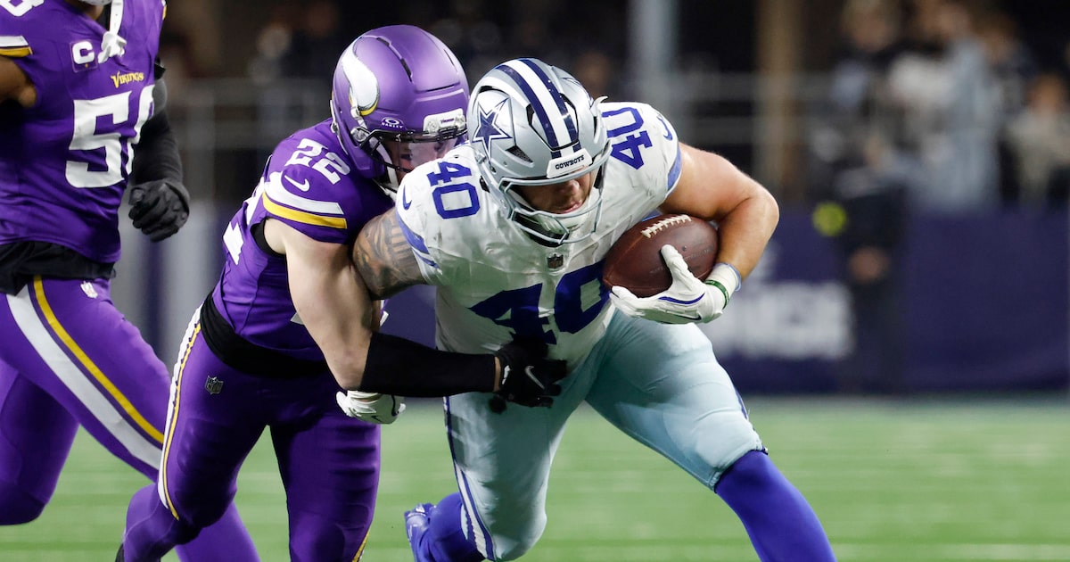Cowboys FB Hunter Luepke ruled out with concussion vs. Vikings