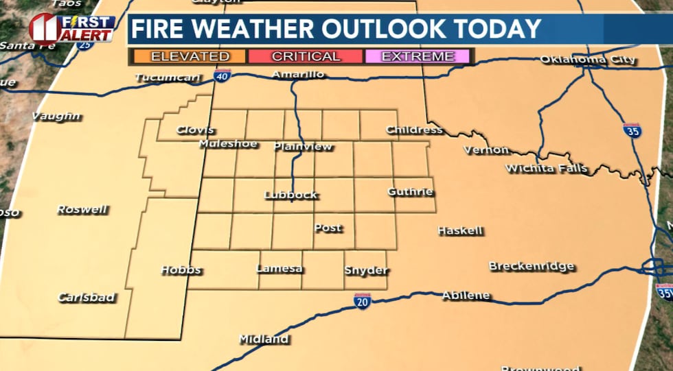 Today's wind and warmth, along with dry vegetation and very low humidity, will create an...