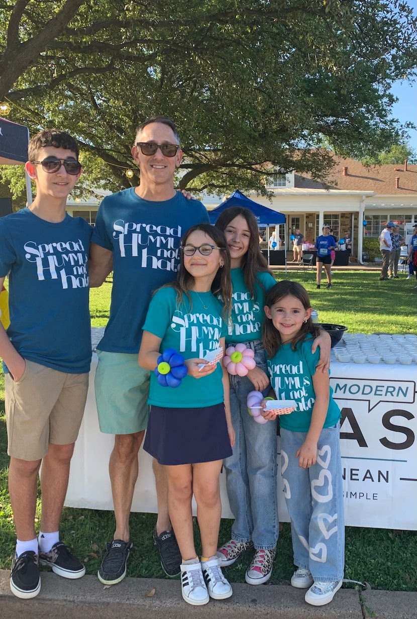 Russel Birk, owner of Maya's Modern Mediterranean, and his family