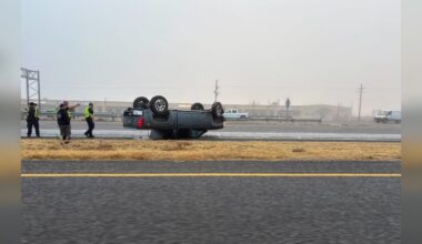 Vehicle rollover reported on I-27 in southeast Lubbock