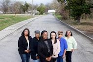 From left, McKinney resident and neighborhood leaders, Pastor Deborah Bradford, Beth...