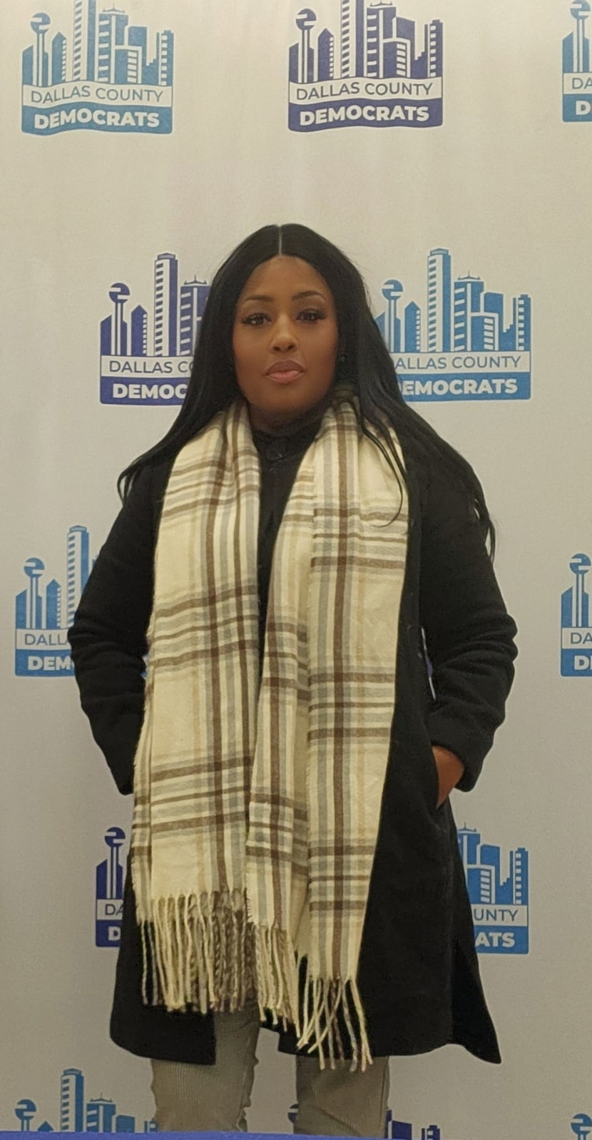 Pedra Geter was removed from the March 3 primary ballot by the Dallas County Democratic Party.