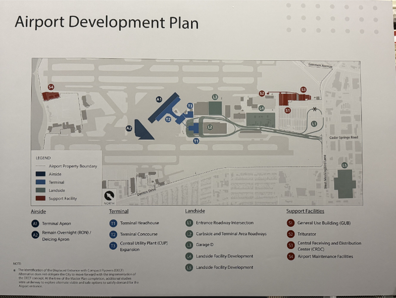 Dallas Love Field, Masterplan, Neighborhoods
