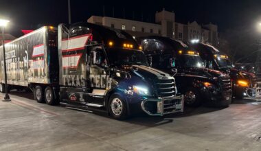Texas Tech equipment trucks make 1,650-mile journey to Orange Bowl