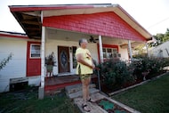 Yvonne Blackstock poses for a photo in front of her house, Tuesday, Sept. 16, 2025, in Dallas.