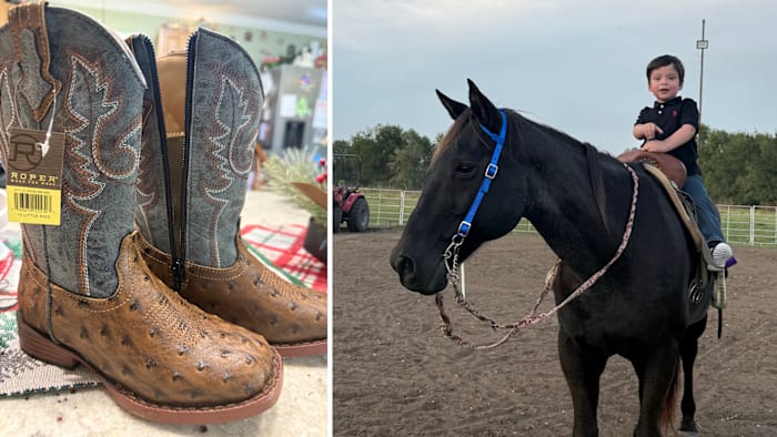 Houston bootmakers help 4-year-old with spina bifida live out cowboy dream