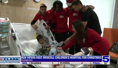 RGV Vipers give gifts and spread cheer at Driscoll Children
