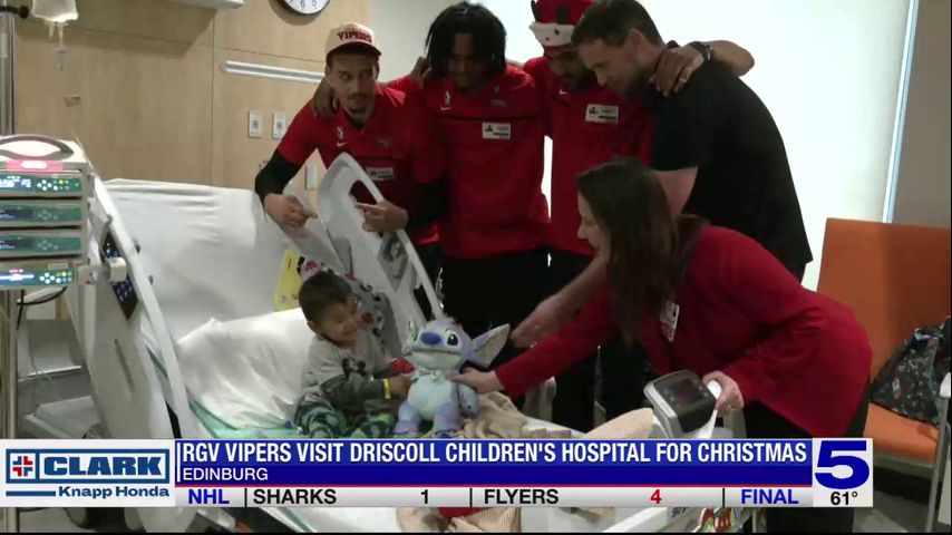 RGV Vipers give gifts and spread cheer at Driscoll Children