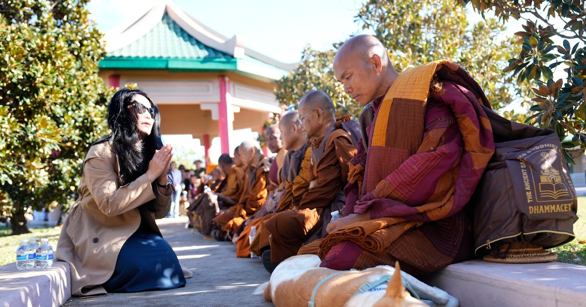 D-FW Buddhist monk who was hit by truck near Houston has leg amputated due to injuries