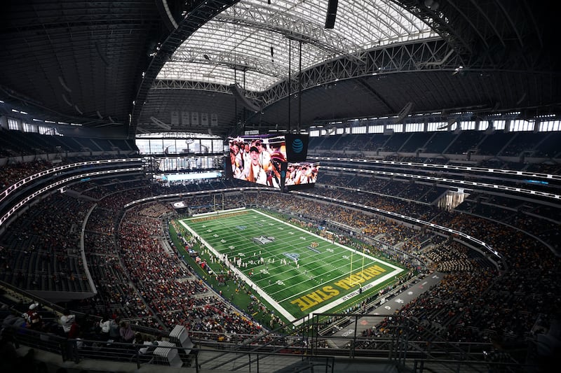 Iowa State plays Arizona State in the first half of the Big 12 Conference championship game at AT&T Stadium, in Arlington, Texas, Saturday Dec. 7, 2024.