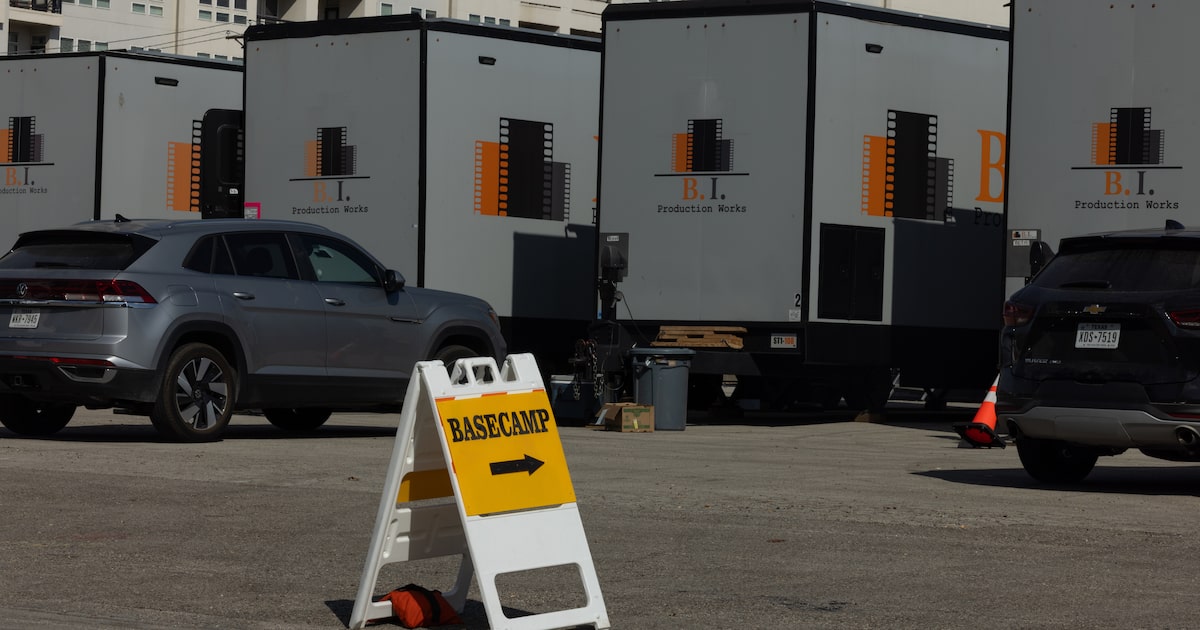 Taylor Sheridan new ‘Yellowstone’ spinoff films in downtown Dallas on Tuesday