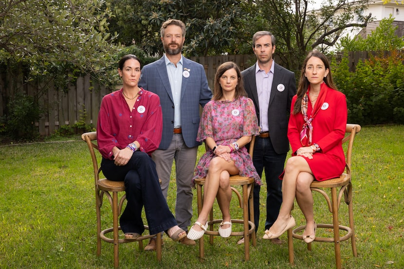 The parents of Camp Mystic campers from Austin: (from left) CiCi and Will Steward, parents...